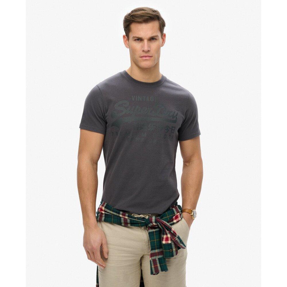 5063068917333 - T-Shirt in Ton-in-Ton Vintage Logo