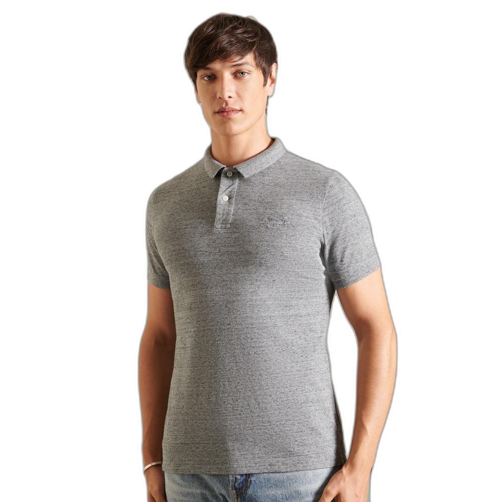 5057847183569 - Mens Klassisches Pikee-Polohemd aus Bio-Baumwolle Grau - Größe L 5057847183569 - Mens Klassisches Pikee-Polohemd aus Bio-Baumwolle Grau - Größe L