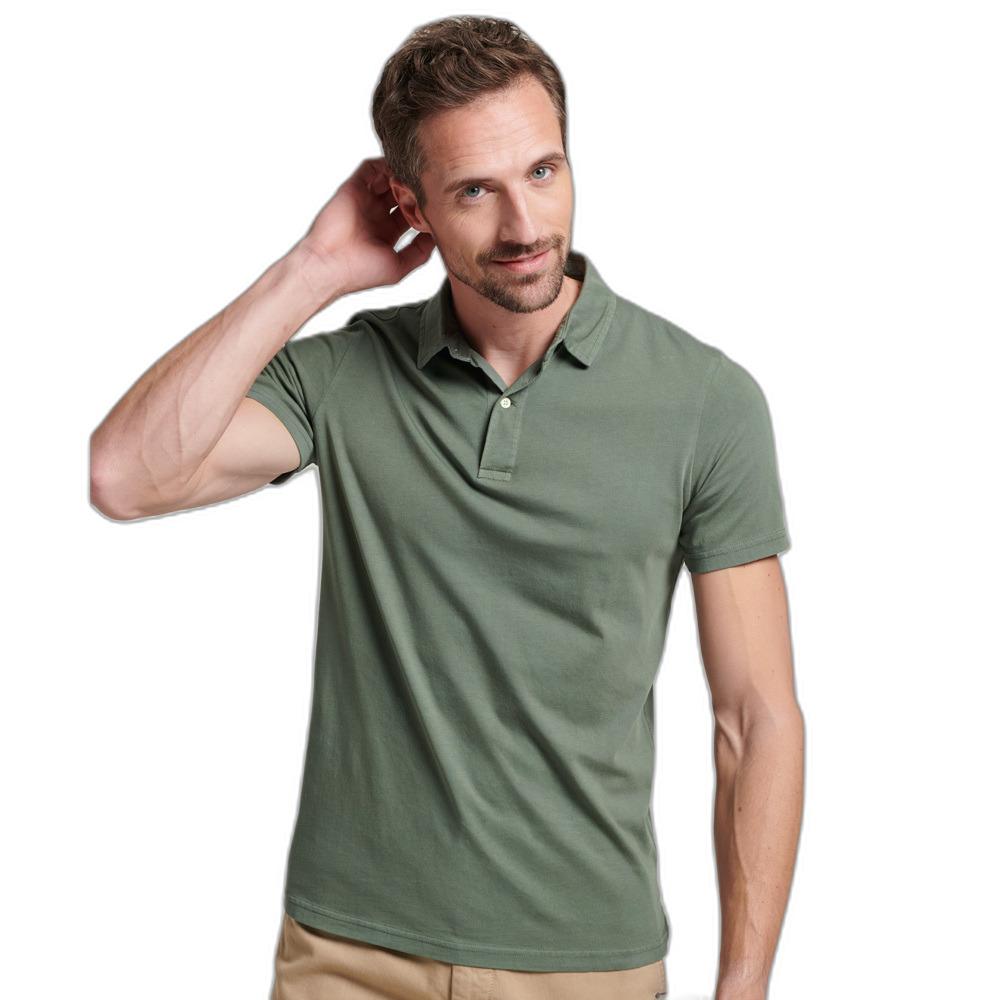 5059726543891 - Herren Studios Polohemd aus Jersey Grün - Größe XL