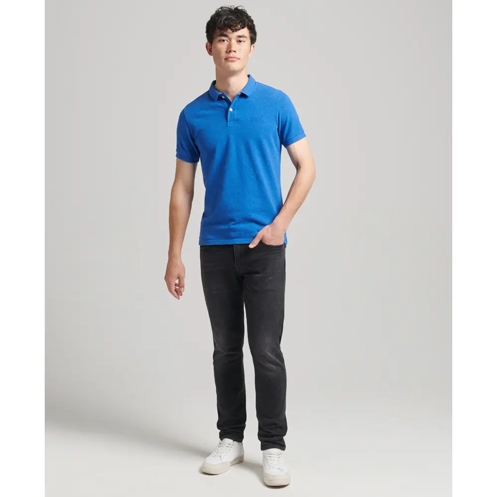 5059726211868 - Mens Klassisches Polohemd aus Pikee Dunkelblau - Größe S