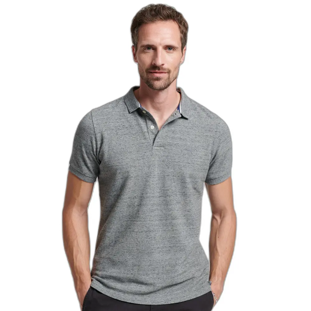 5059726212346 - - Klassisches Polohemd aus Pikee in Grau