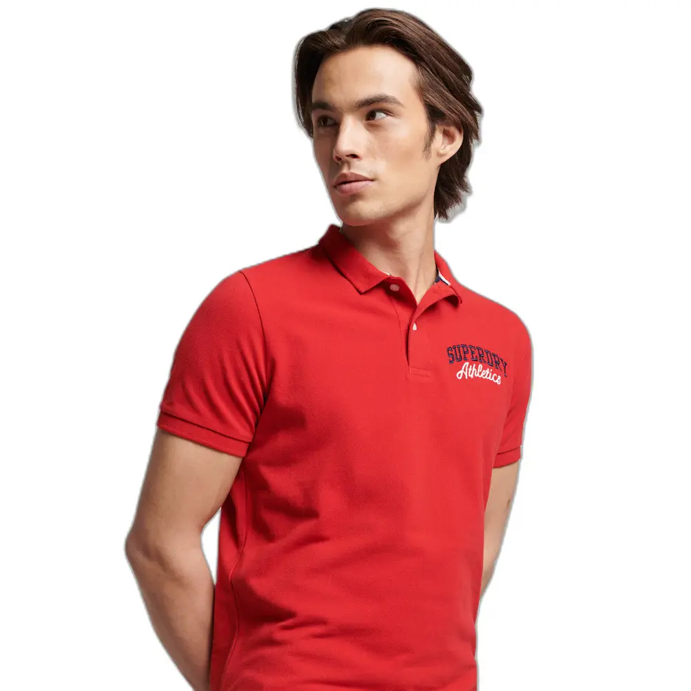 5059726448523 - Herren Superstate Polohemd Rot - Größe M