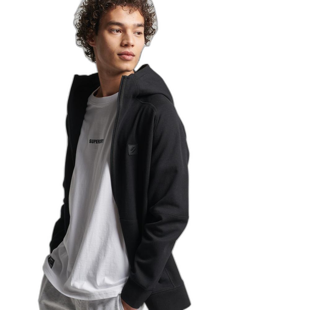 5057847585707 - Mens Code Tech Kapuzenjacke mit Reißverschluss Schwarz - Größe S