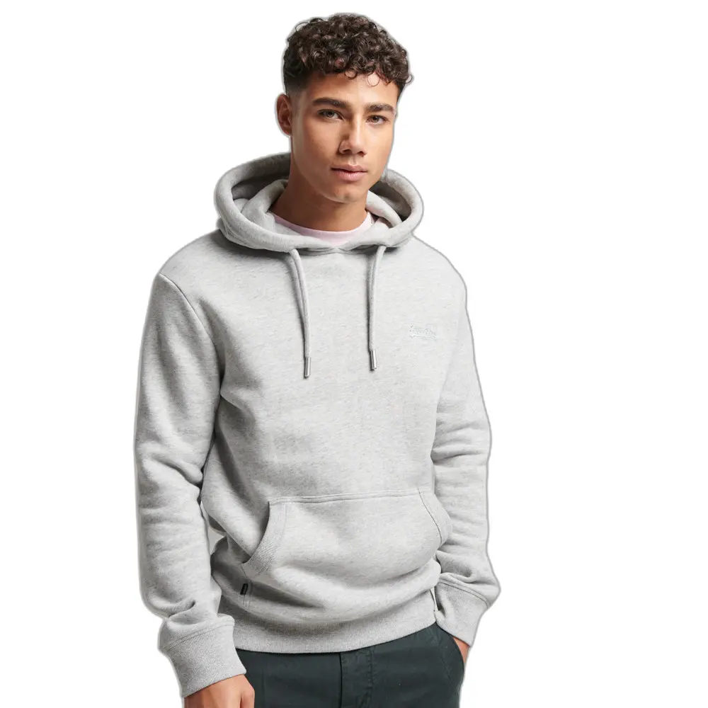 5059726459871 - Herren Vintage Hoodie mit Logo und Stickerei Grau - Größe XL