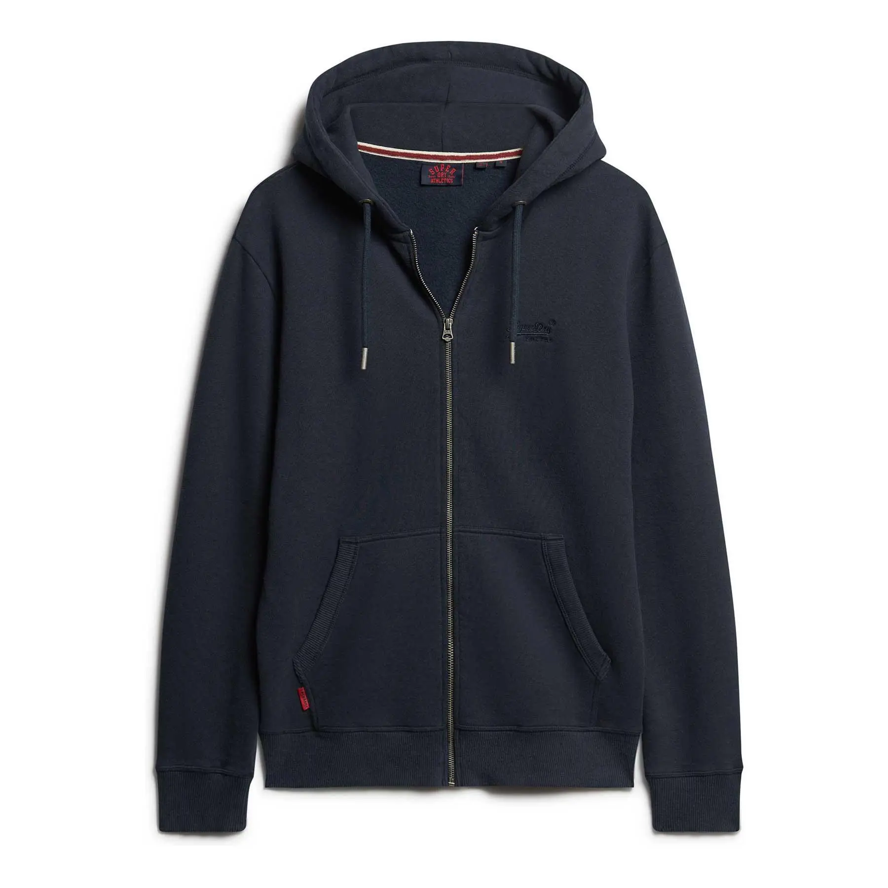 Felpa con zip a cappuccio con logo  Essential