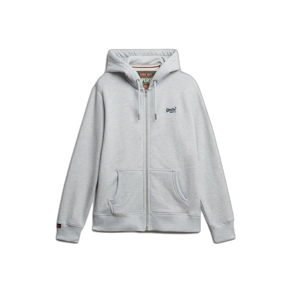 Superdry Bleu Essential Logo Zip-Up Hoodie