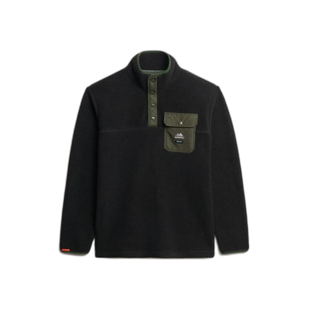 5063068786922 - Fleece-Pullover mit Druckknopfkragen Fuji