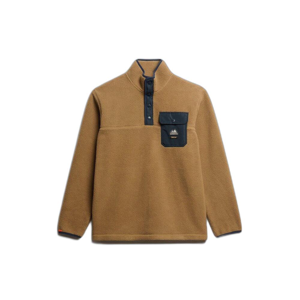 5063068787059 - Fleece-Pullover mit Druckknopfkragen Fuji