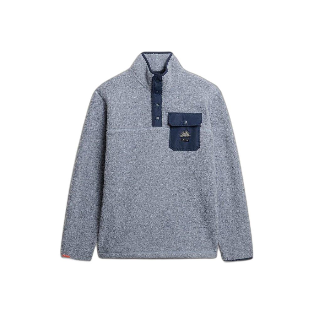 5063068787479 - Fleece-Pullover mit Druckknopfkragen Fuji