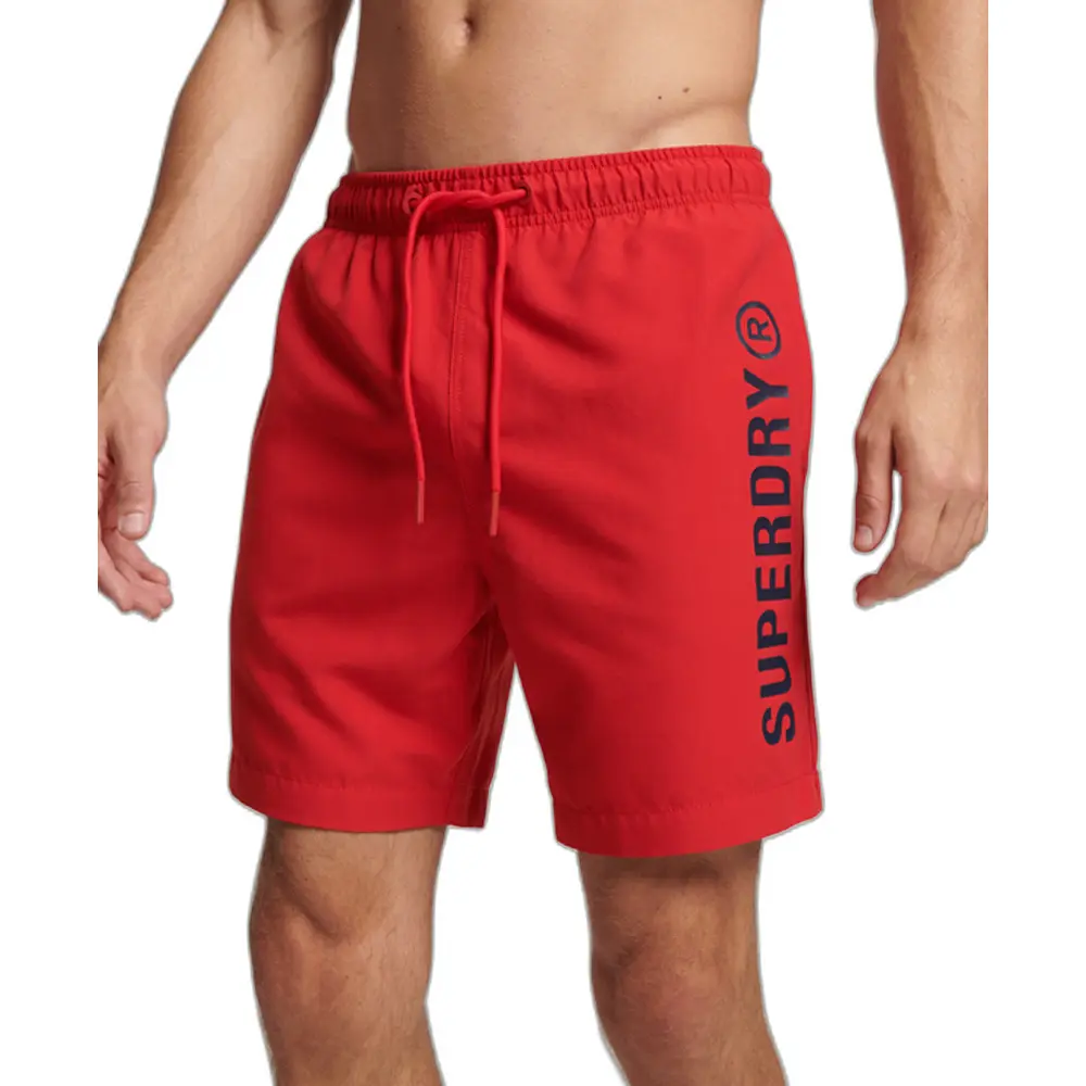 5059726547950 - Herren Core Sport 17-Zoll-Badeshorts Rot - Größe S