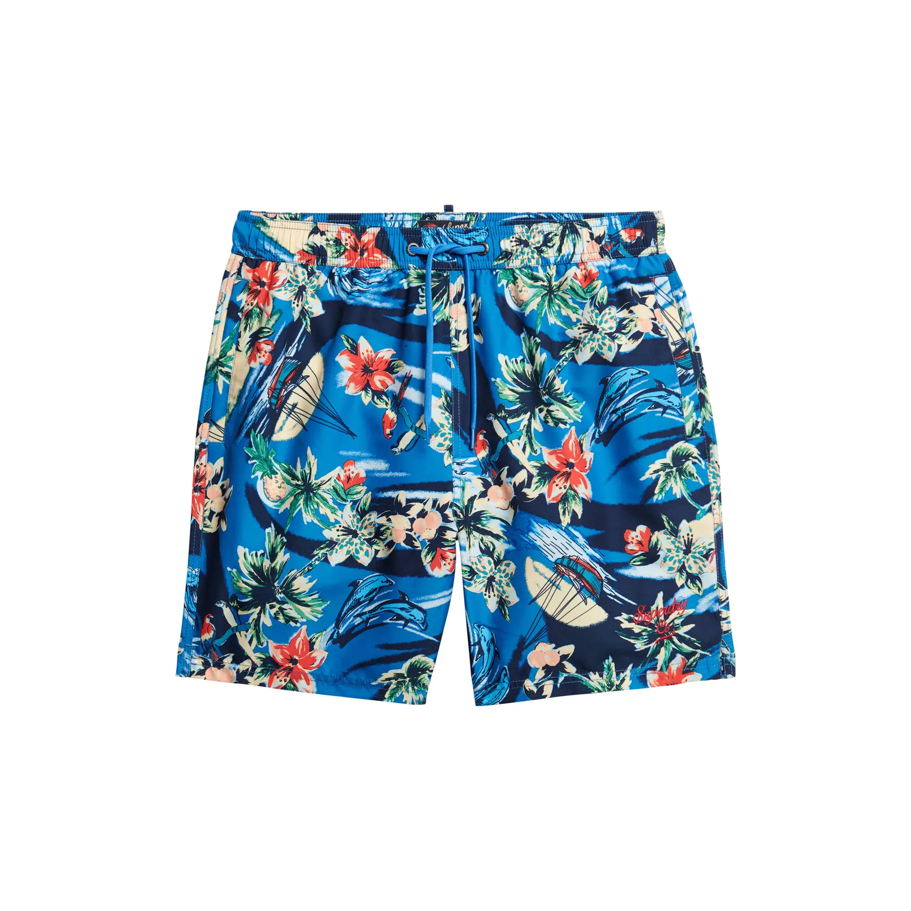 5063068071615 - Badehose mit Hawaii-Print Superdry
