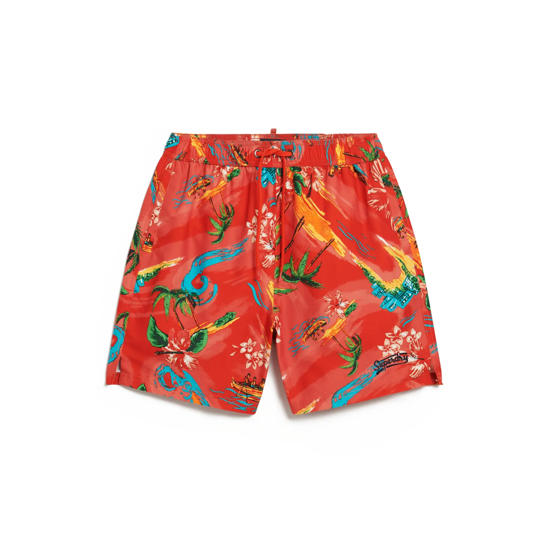 5063068071738 - Badehose mit Hawaii-Print Superdry