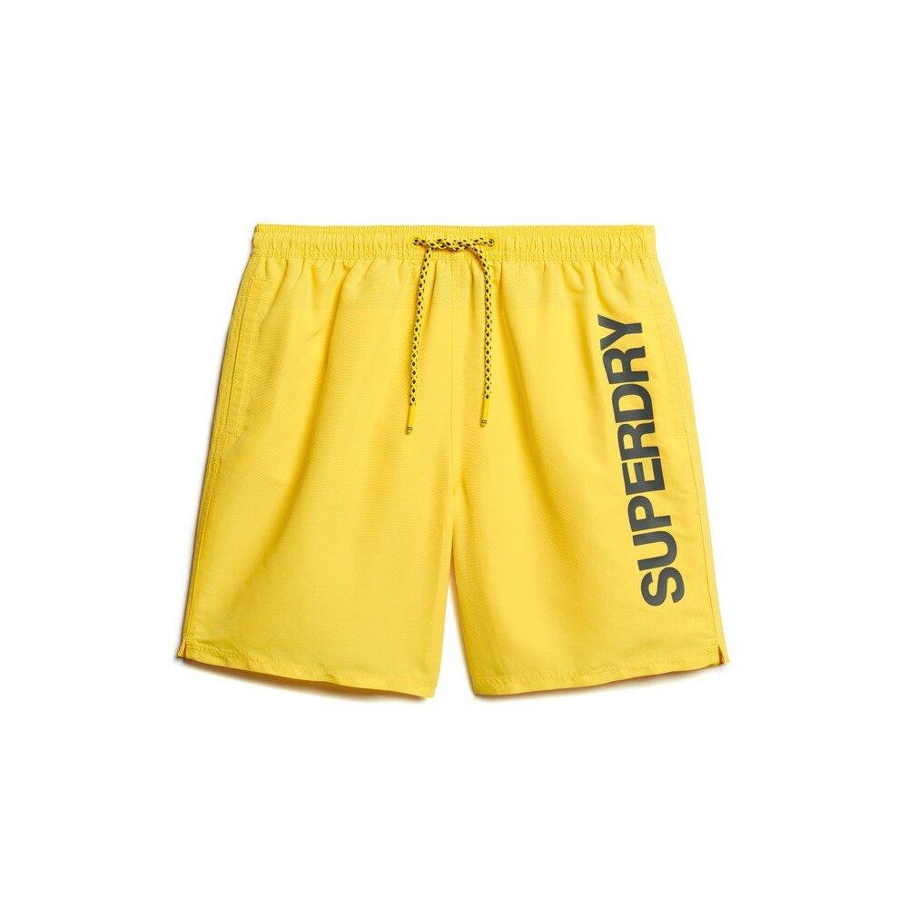 5063068073305 - Recycelte Badeshorts mit Muster Länge Superdry