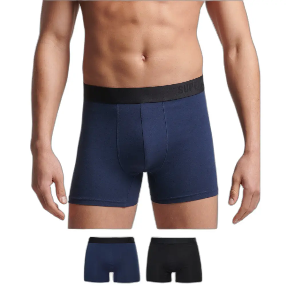 5057847507839 - Mens Boxershorts aus Bio-Baumwolle im 2er-Pack Schwarz - Größe S