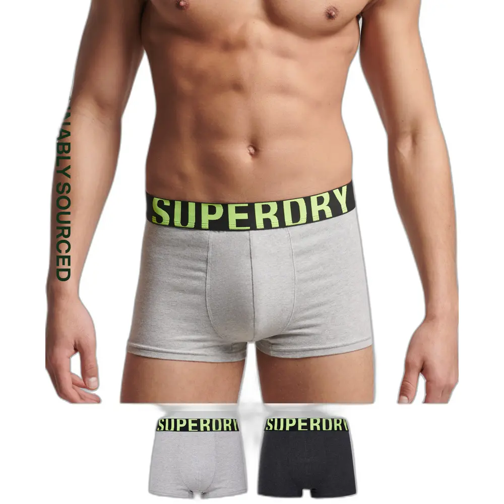 Boxer in cotone biologico  Dual Logo (x2)