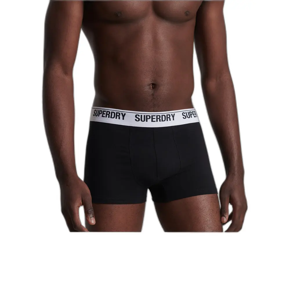 5057847511270 - Mens Unterhosen aus Bio-Baumwolle im 3er-Pack Schwarz - Größe Xxl