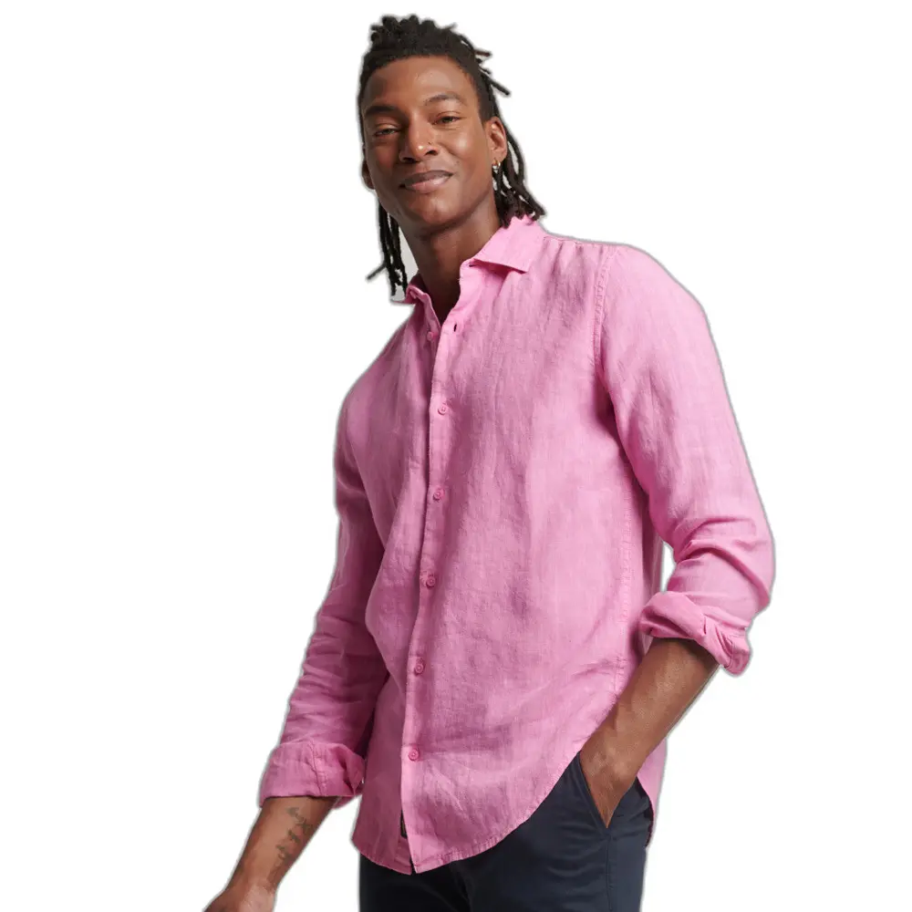 5059726632793 - Lässiges Langarmhemd aus Leinen Superdry 5059726632793 - Lässiges Langarmhemd aus Leinen Superdry