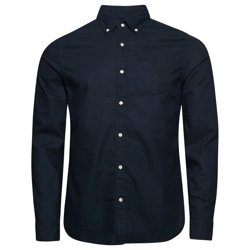 5059726471002 - Mens Washed Oxfordhemd Marineblau - Größe L