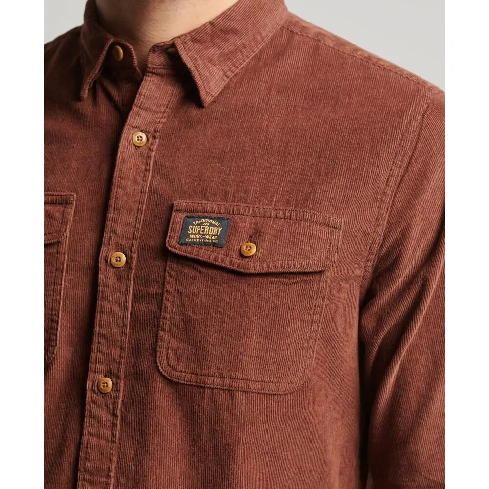 Men's Organic Cotton Trailsman Flannel Shirt in Dark Khaki | US
