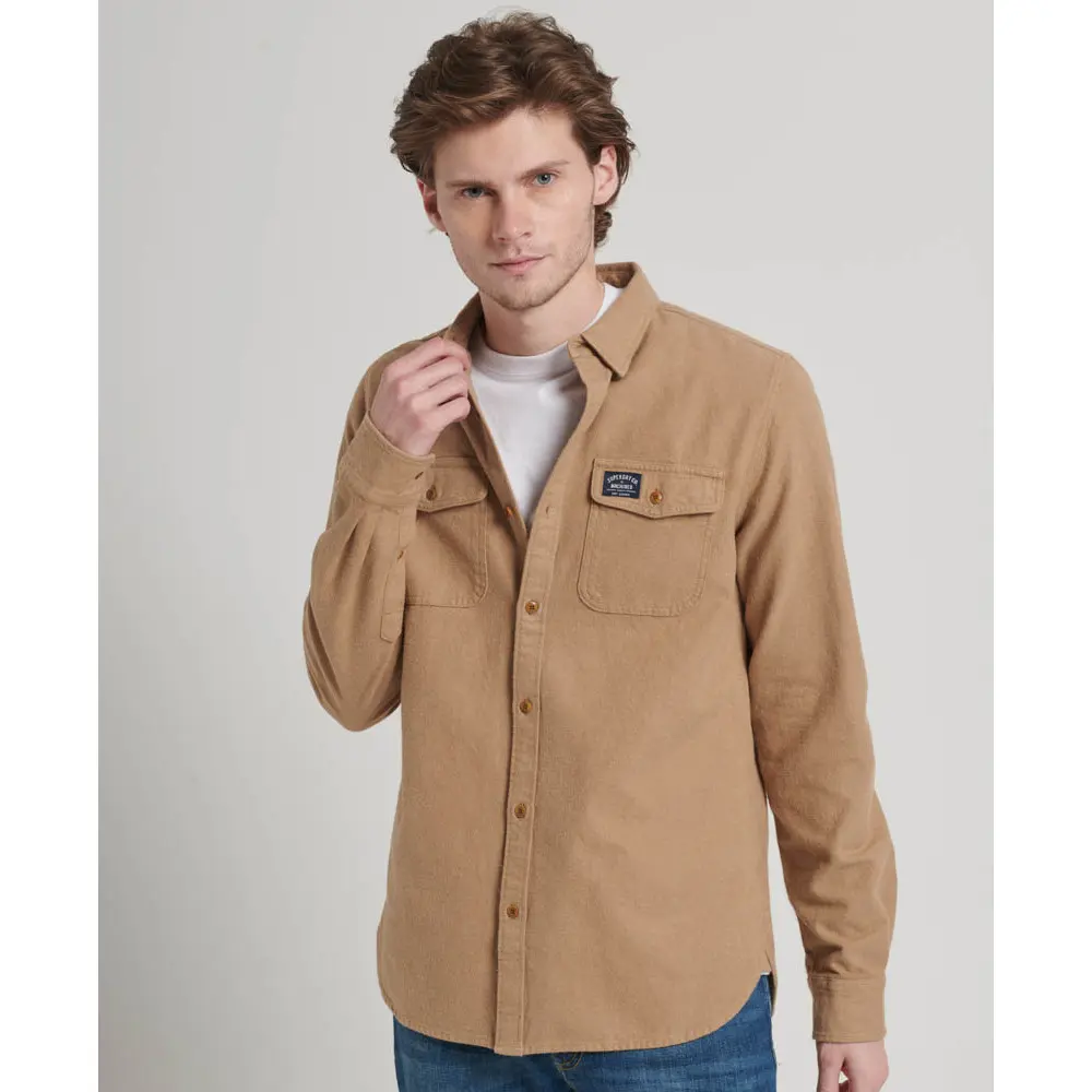 5059726886233 - Herren Trailsman Flanellhemd Braun - Größe M