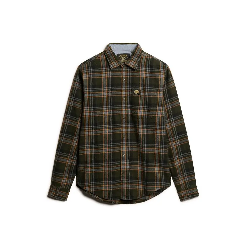 5063068314484 - Slim Fit Freizeithemd mit Label-Patch Modell Lumberjack