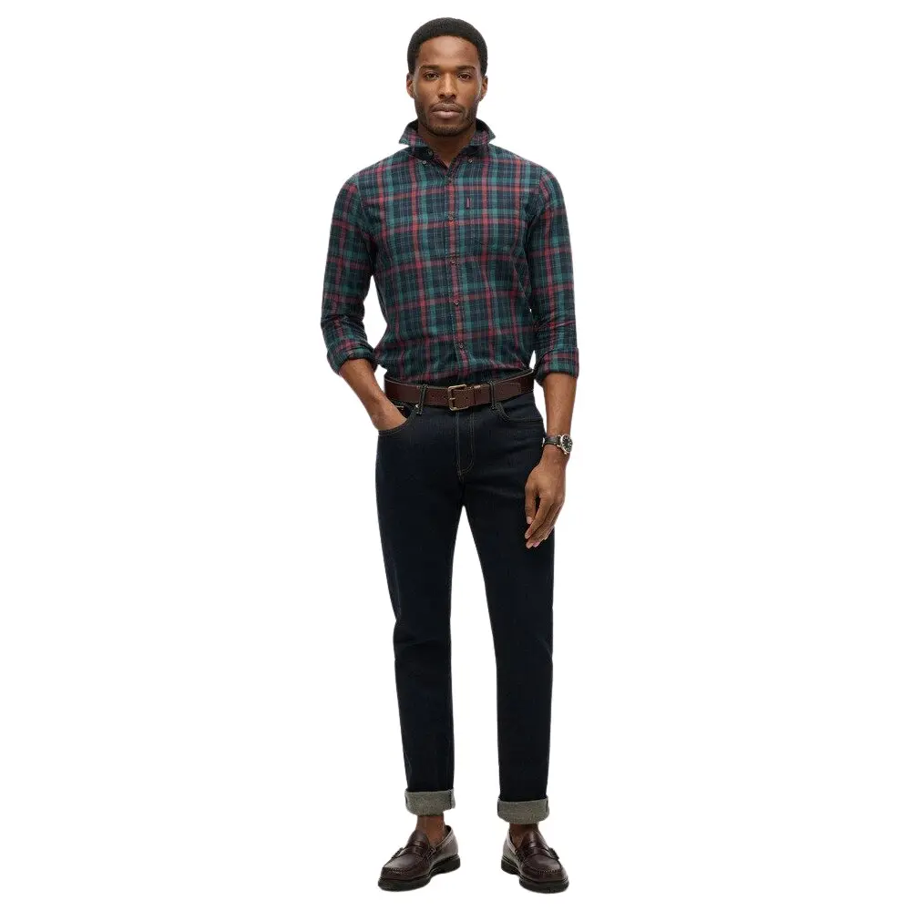 5063068315238 - Kariertes Langarmhemd aus Baumwolle Vintage