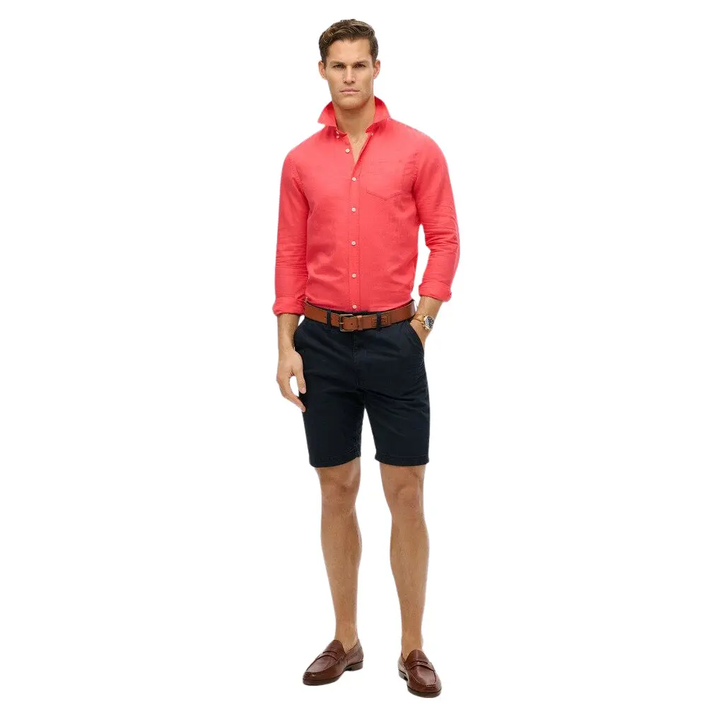 Langarmhemd aus Baumwoll-Leinen Superdry