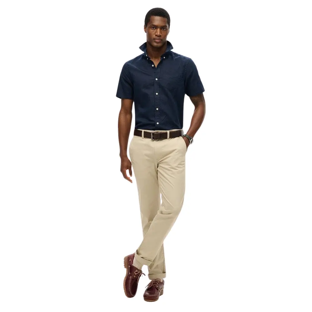Camicia in cotone e lino