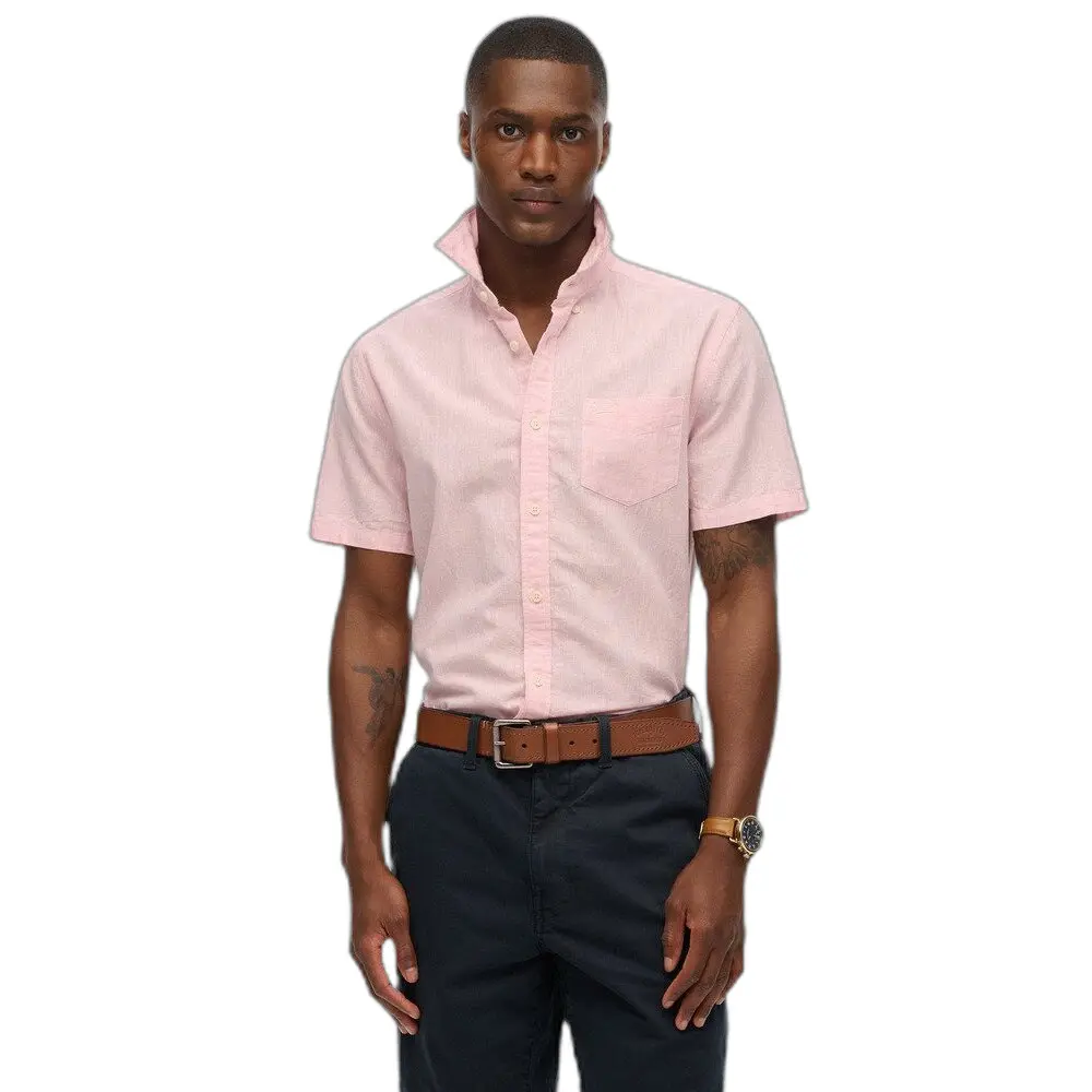 5063068953072 - Stadt Baumwoll- und Leinenhemd Superdry