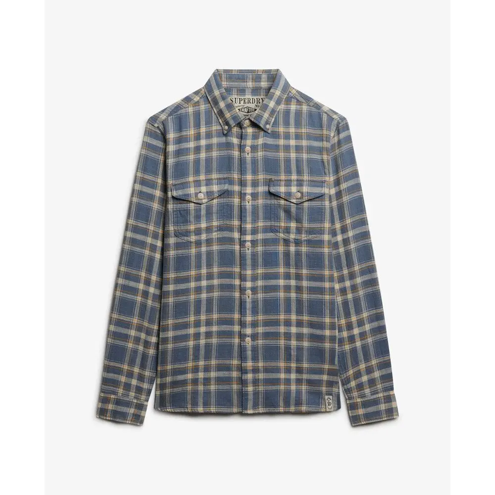 Image of Kariertes Hemd mit langen Ärmeln Superdry Merchant Lite