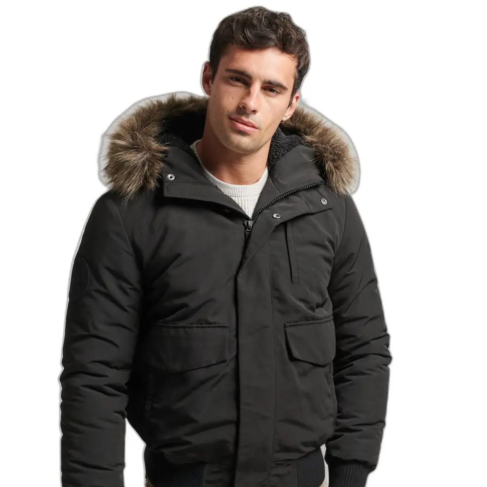 5057847223852 - Mens Everest Bomberjacke Schwarz - Größe S