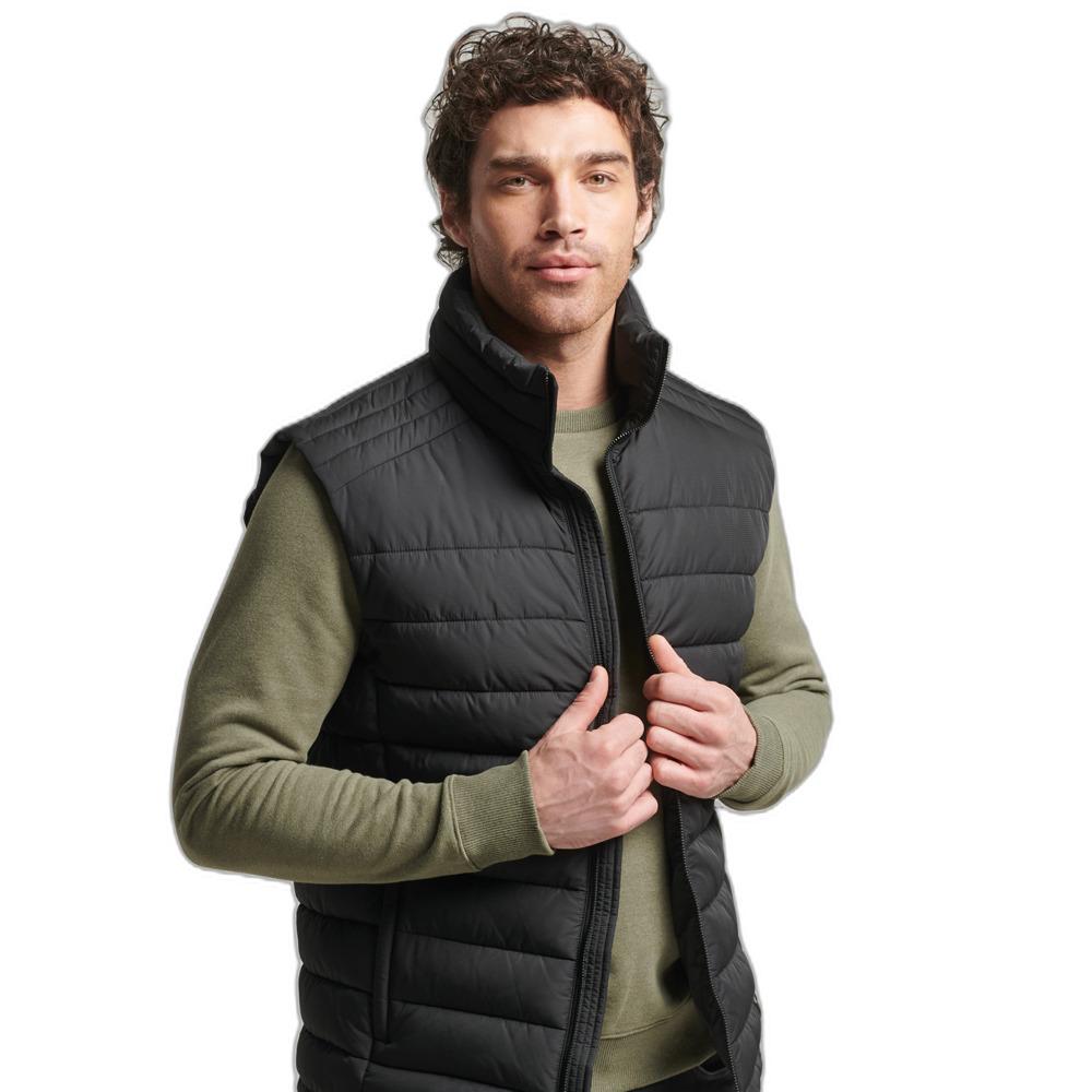 5057847148018 - Mens Studios Fuji Steppweste Schwarz - Größe M