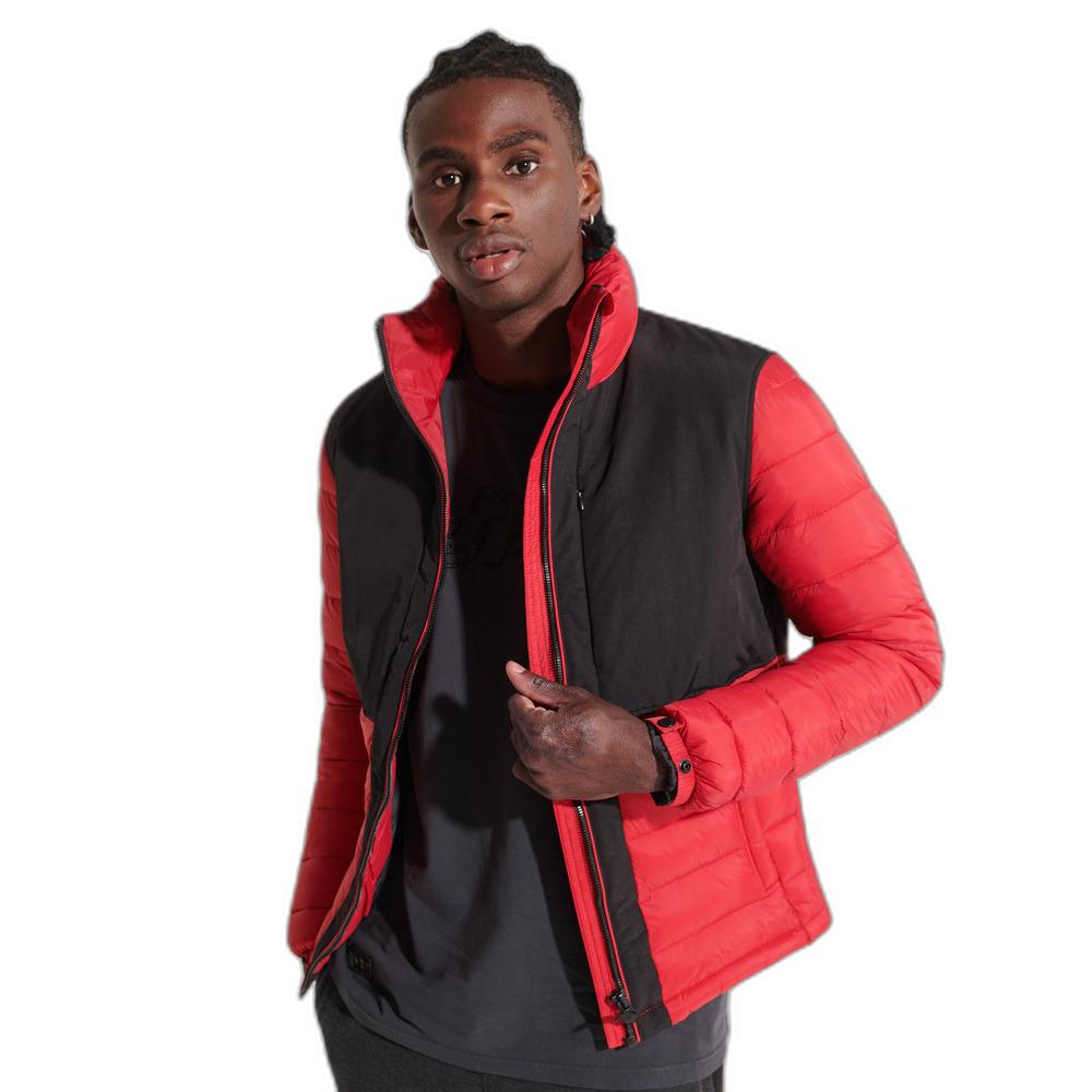 5057847236388 - Mens Expedition Steppjacke Ohne Kapuze Rot - Größe L