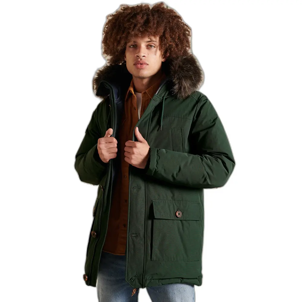 5057847237613 - Mens Rookie Parka mit Daunen Grün - Größe Xxl