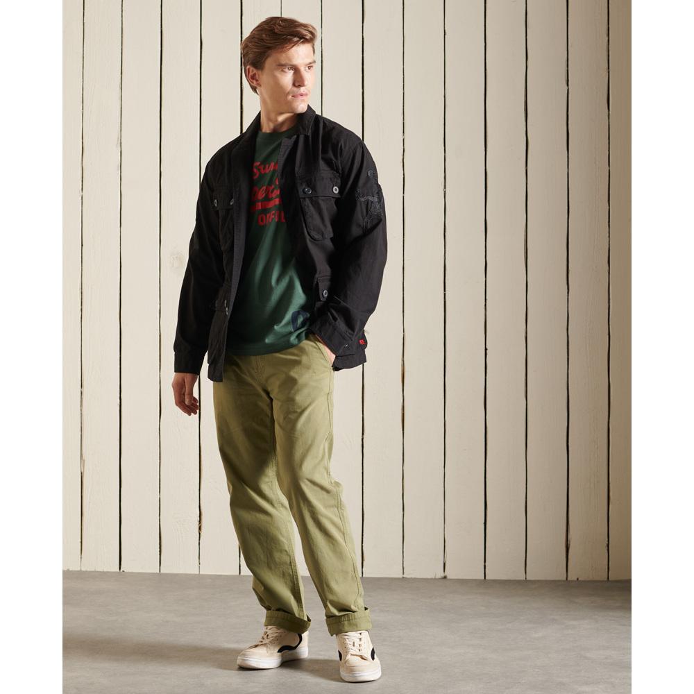 5057847755551 - Mens Chinese New Year Tropical Combat Jacke Schwarz - Größe S