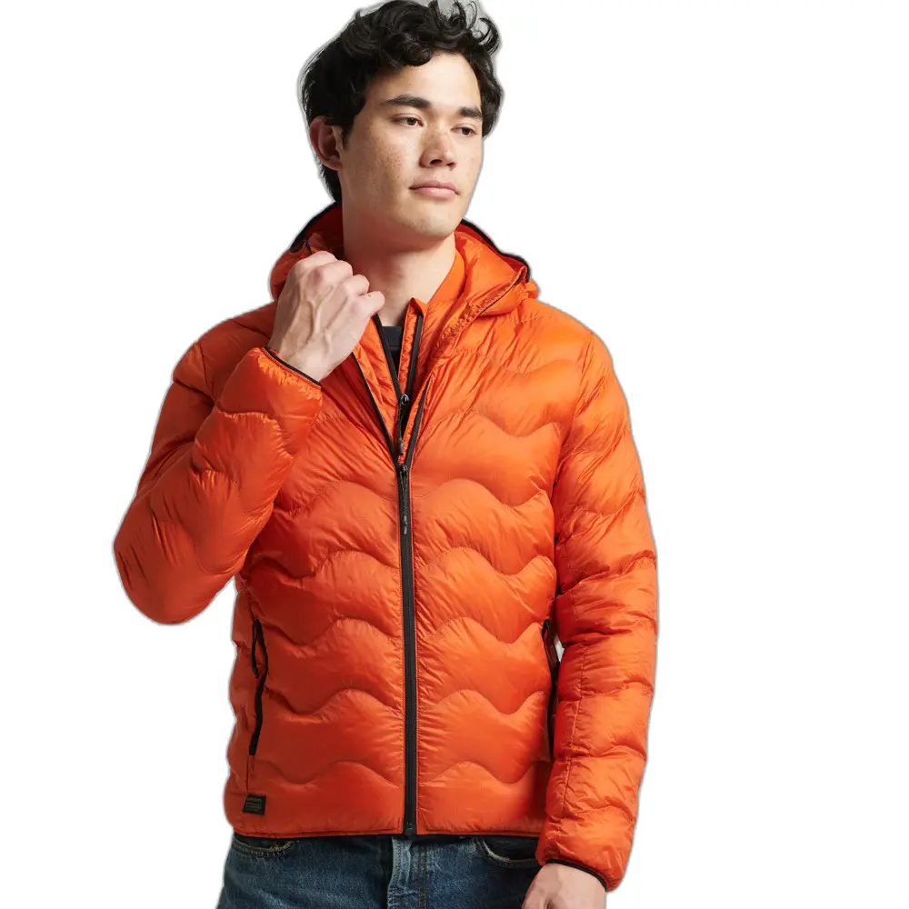 5057847983992 - Herren Mid Layer Kapuzenjacke Orange - Größe M