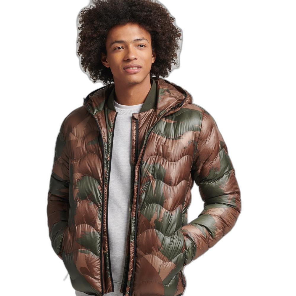 5057847984081 - Mens Mid Layer Kapuzenjacke Grün - Größe M