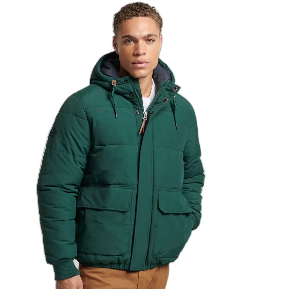 5057847984555 - Herren Mountain Steppjacke Grün - Größe XL
