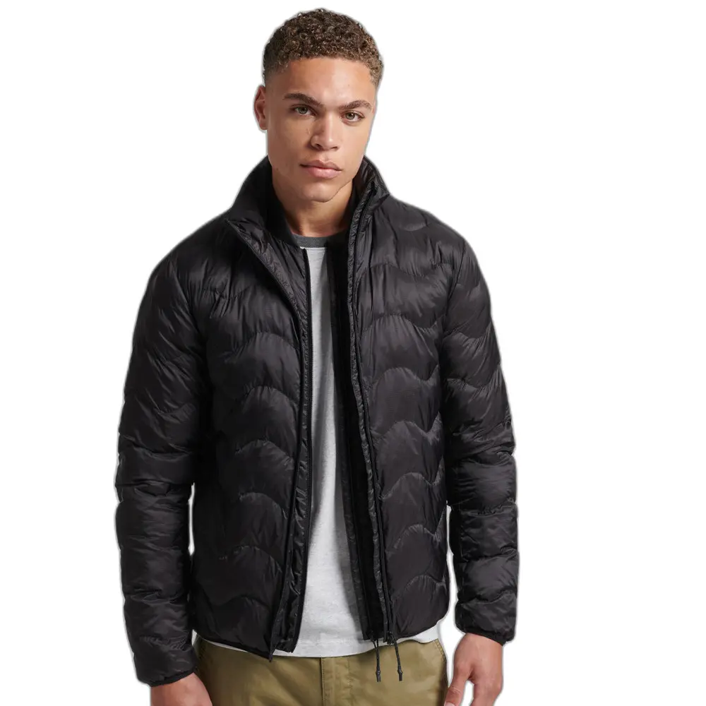 5059726084080 - Mens Kurze Leichte Steppjacke Schwarz - Größe XL