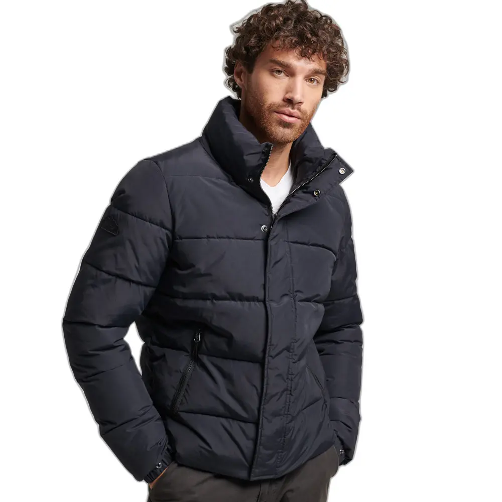 5059726084325 - Herren Retro Steppjacke Schwarz - Größe S