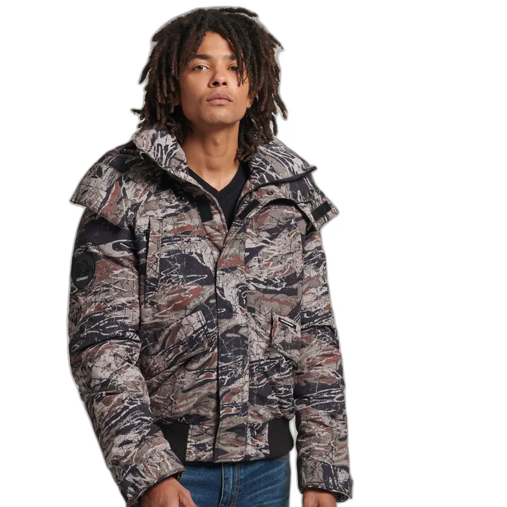 5059726107048 - Herren Expedition Everest Bomber-Steppjacke Grün - Größe XL