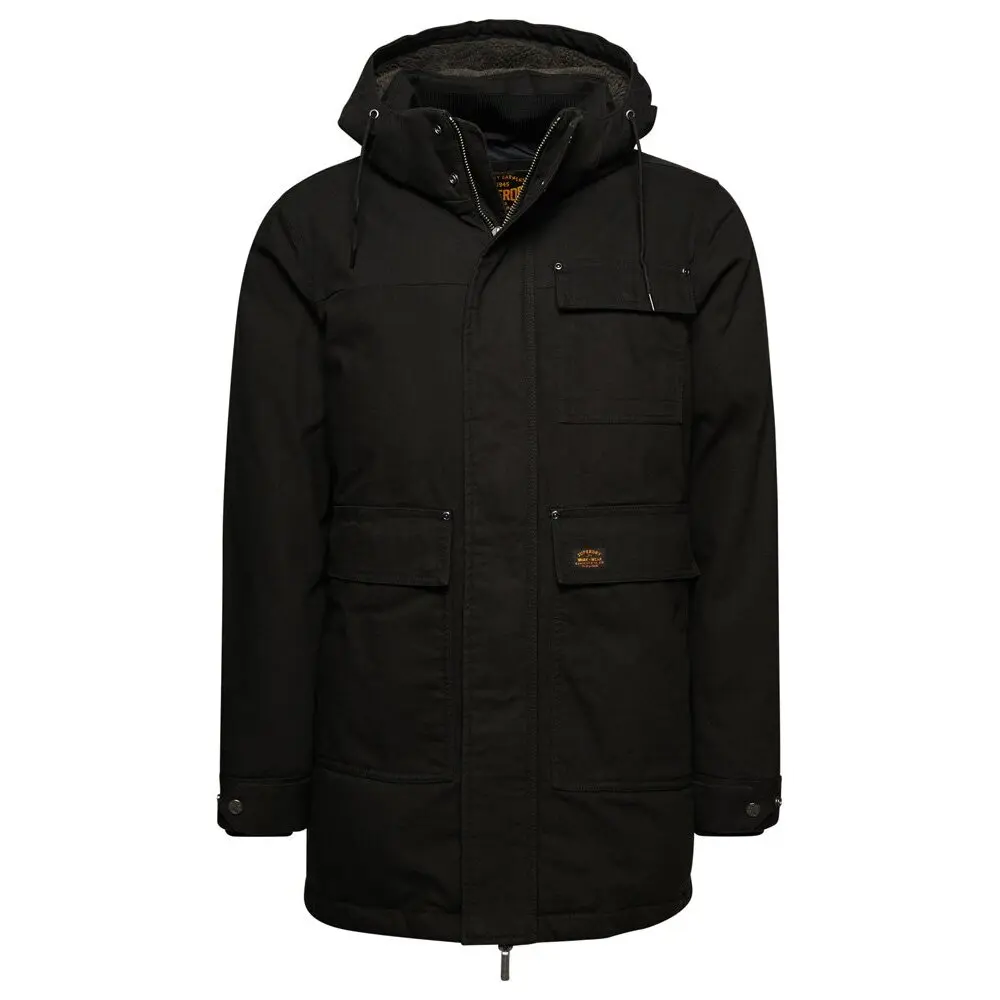 5059726818470 - Herren Workwear-Kapuzenparka Schwarz - Größe S