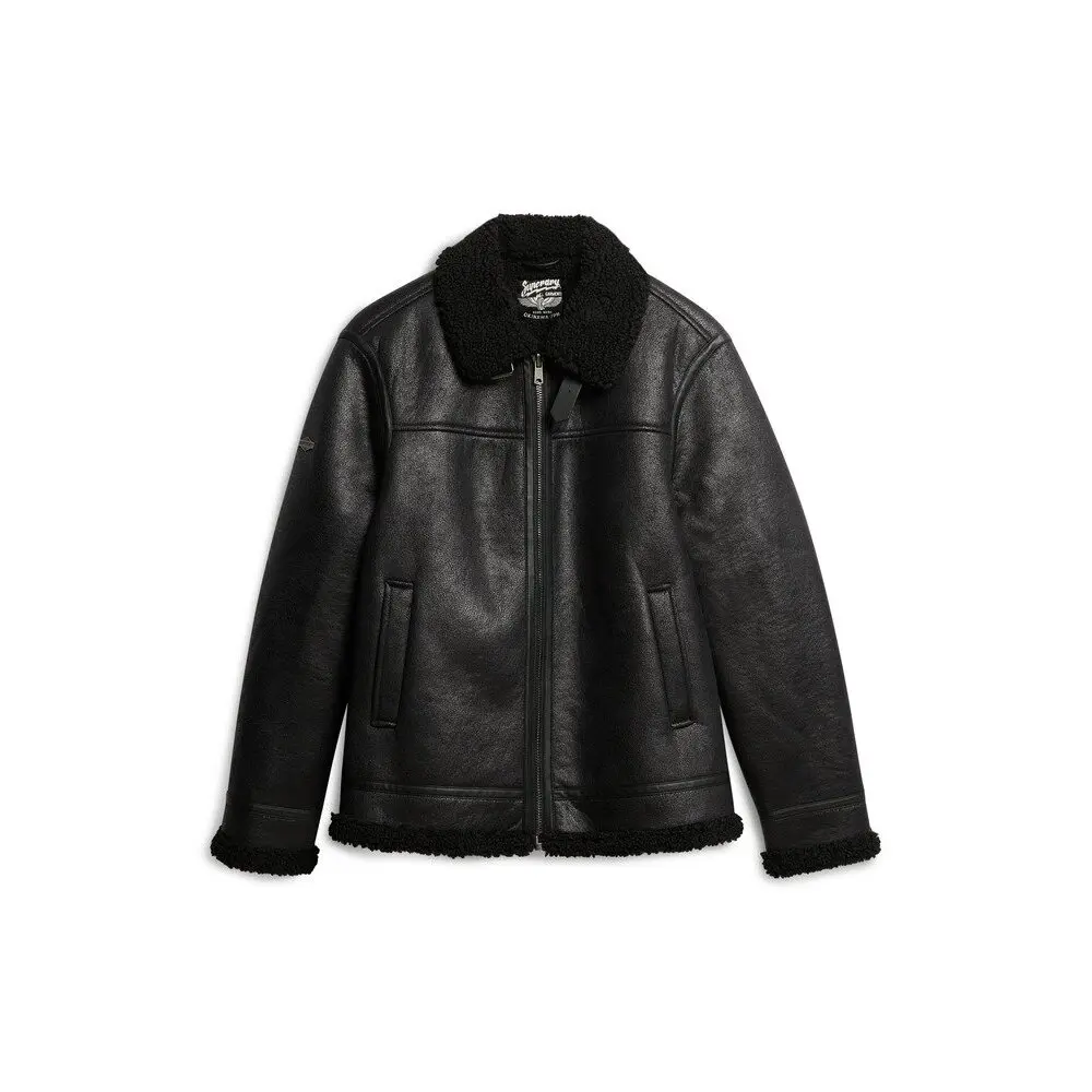 Fliegerjacke aus Kunstschafsleder Superdry