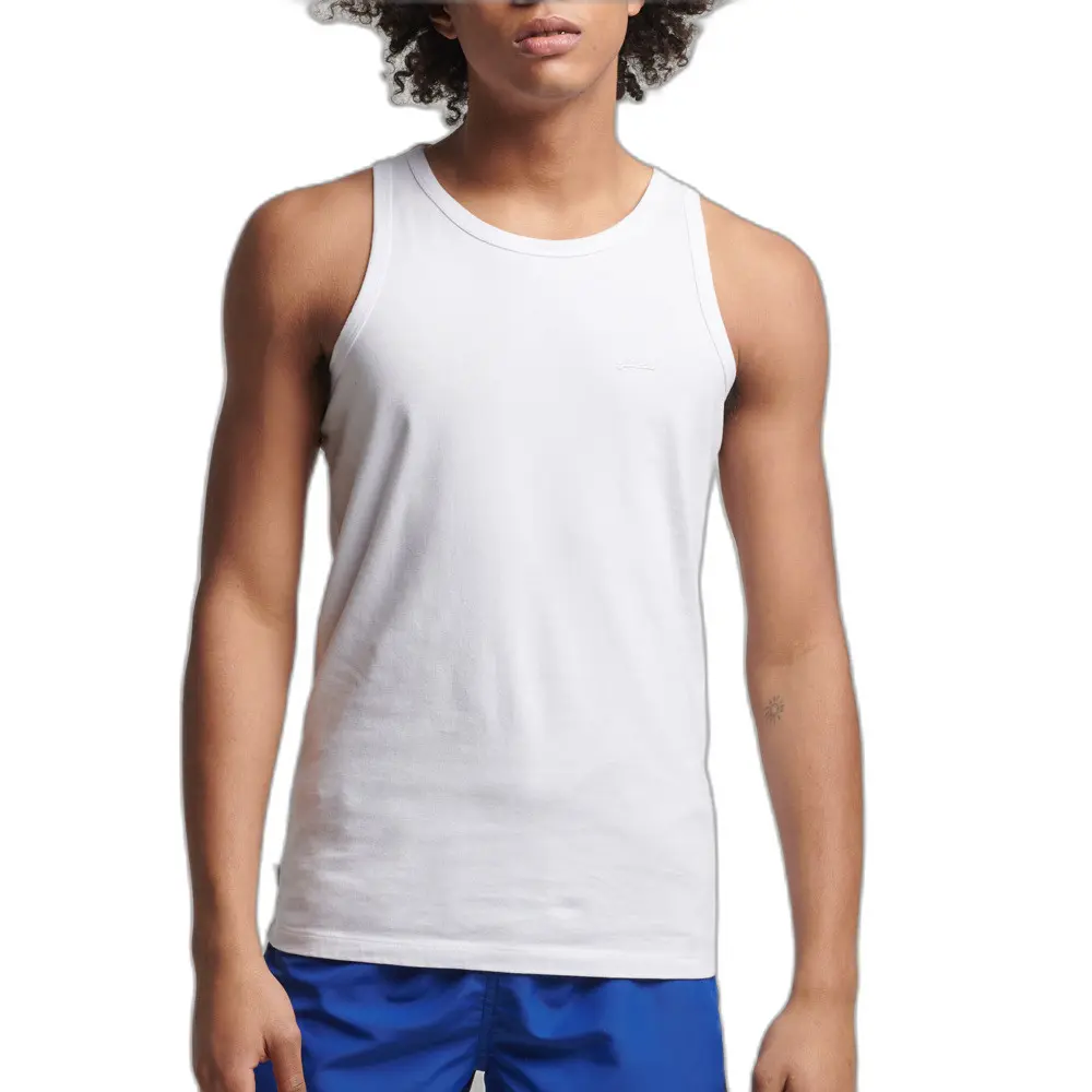 5057847618689 - Mens Vintage Logo Tanktop aus Bio-Baumwolle Weiß - Größe L