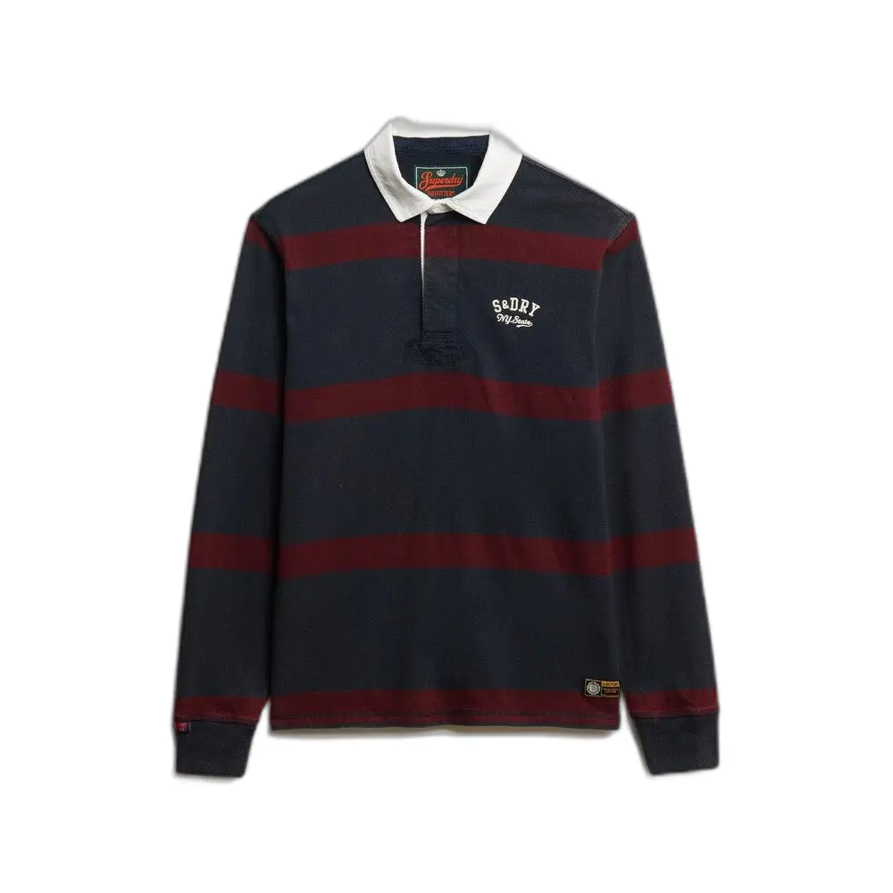 5063068806187 - Gestreiftes Rugby-Poloshirt Vintage Athletic
