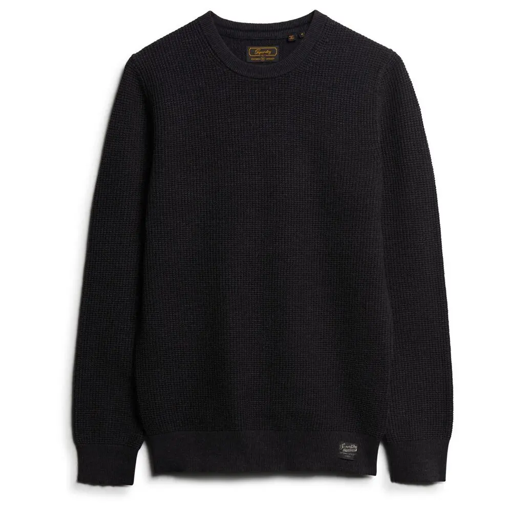 5059726894160 - Herren Strukturierter Strickpullover mit Rundhalsausschnitt Schwarz - Größe Xxl