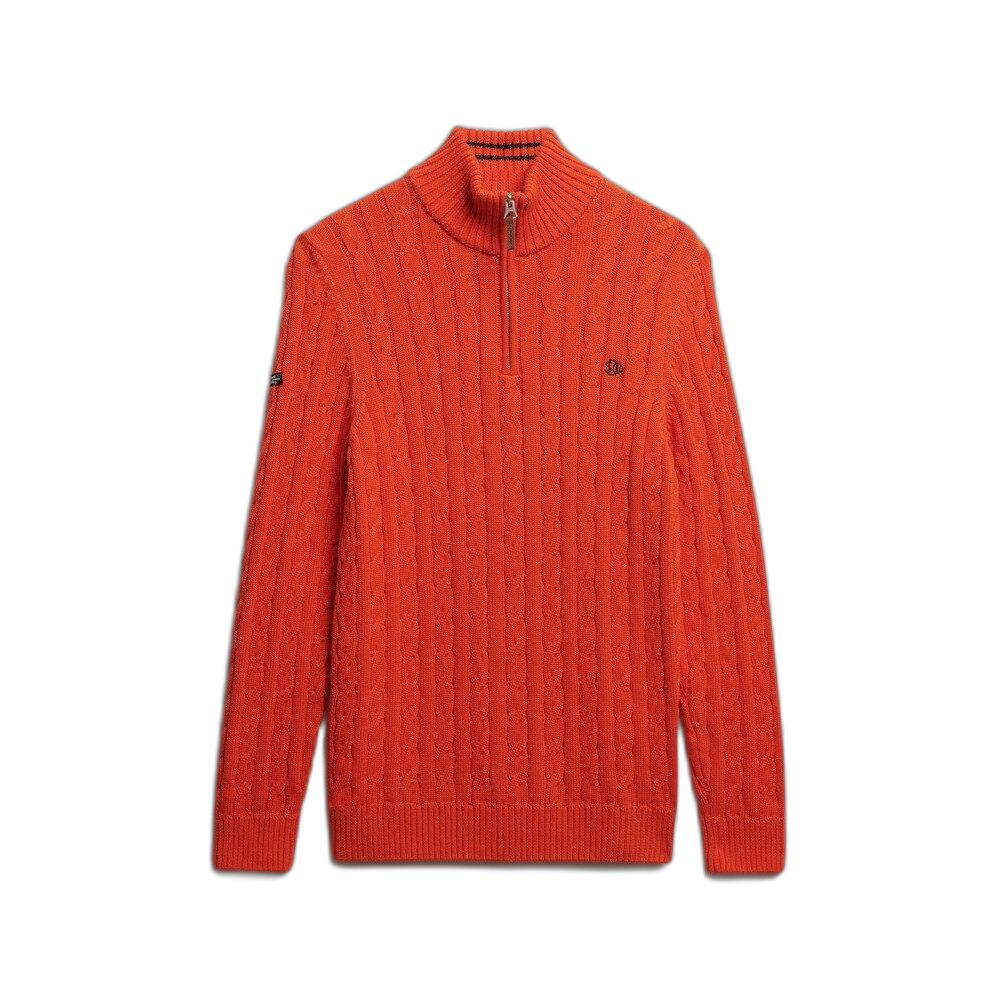 5063634236899 - Pullover mit halbem Reißverschluss aus Fischgrätenmuster Organic 5063634236899 - Pullover mit halbem Reißverschluss aus Fischgrätenmuster Organic