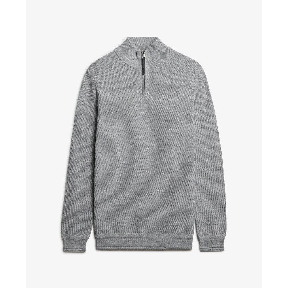 5063068809256 - Texturierter Baumwollpulli mit Stehkragen Superdry