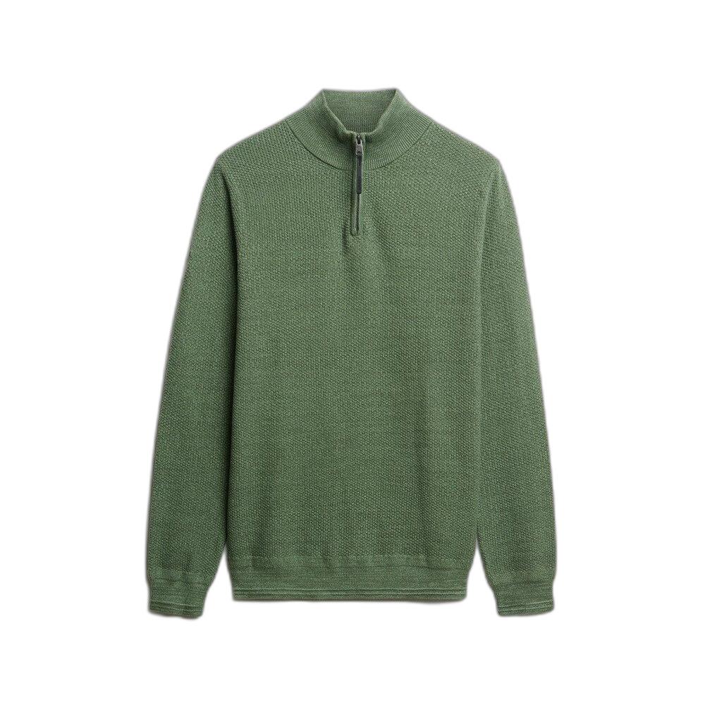 5063068809478 - Texturierter Baumwollpulli mit Stehkragen Superdry