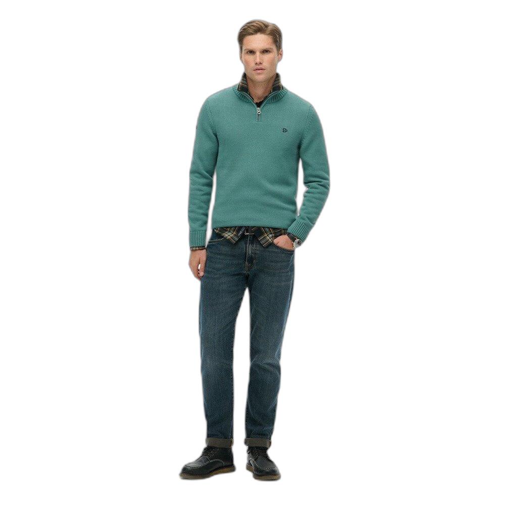 5063634215450 - Pull aus Baumwolle mit Stehkragen Superdry